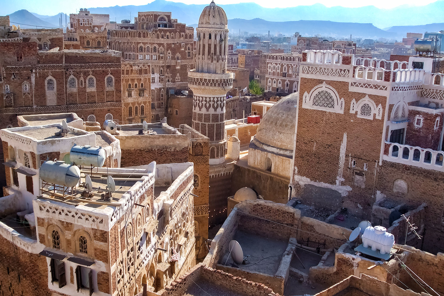 俯瞰で見る世界遺産サナア旧市街