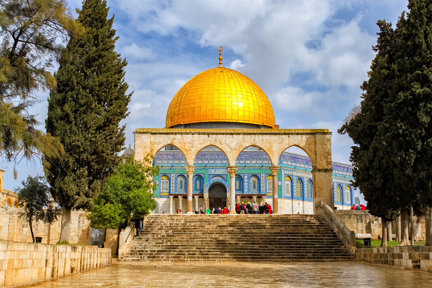 イスラム教の聖地、東エルサレム「岩のドーム」