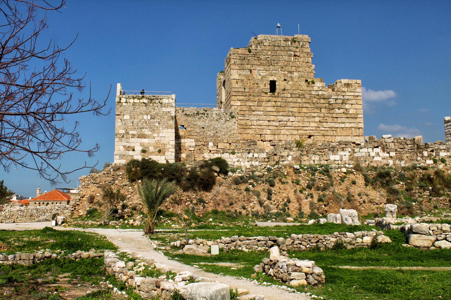 世界遺産ビブロス遺跡に残る十字軍の砦