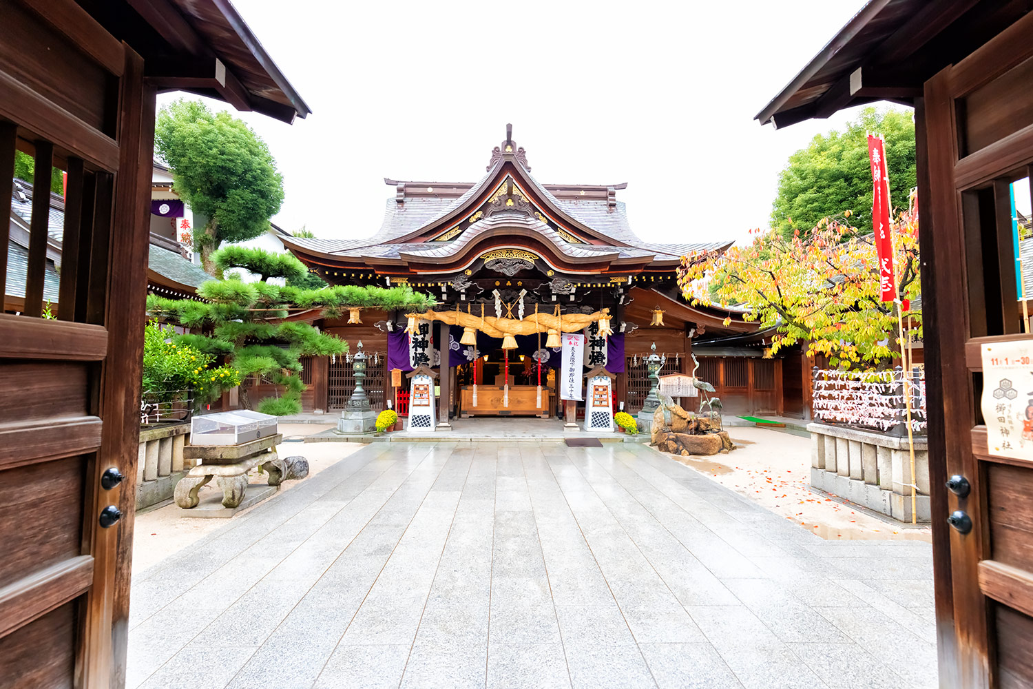 博多祇園山笠の拠点、博多総鎮守「櫛田神社」