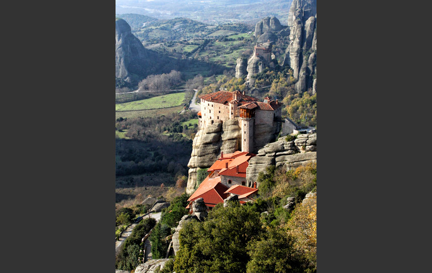 ギリシャ世界遺産のメテオラ修道院