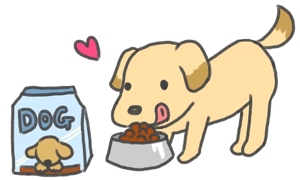 フード えさ を食べる犬と猫 のイラスト 無料壁紙 商用利用可の画像素材ならfotoma フォトマ